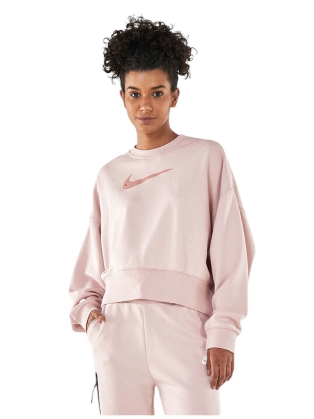 💗𝐍𝐈𝐊𝐄 Cropped Swoosh Fleece Sweatshirt